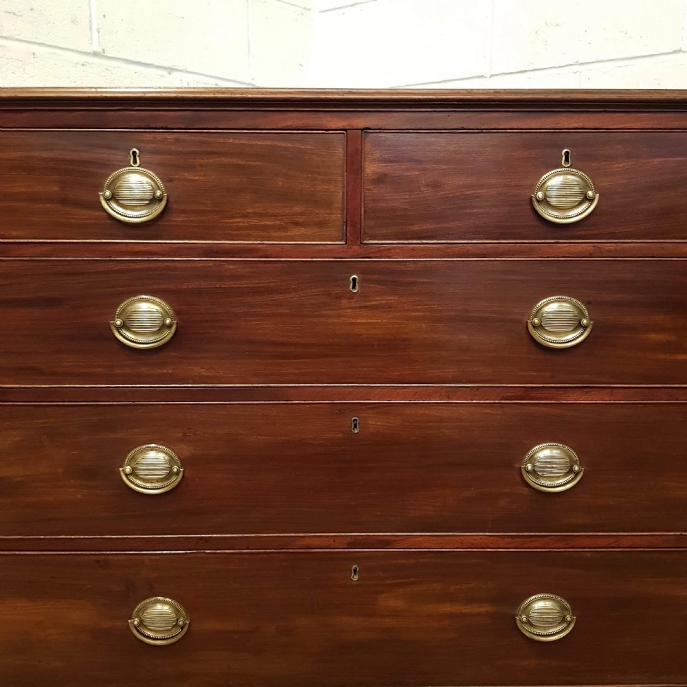 ANTIQUE REGENCY MAHOGANY CHEST OF DRAWERS C1820 View VII