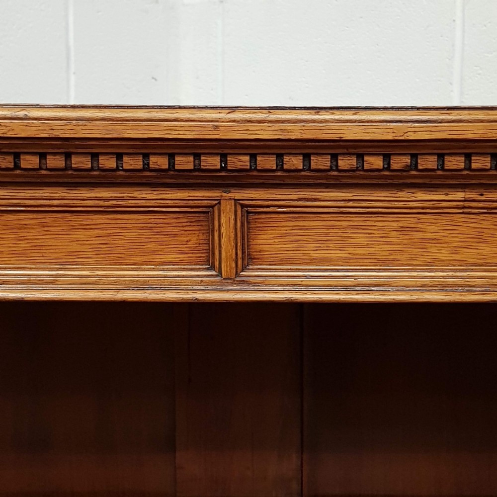 ANTIQUE VICTORIAN OAK OPEN BOOKCASE C1880 View II