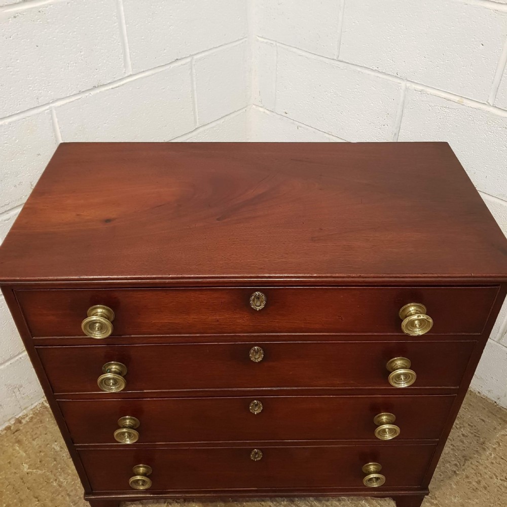 ANTIQUE REGENCY MAHOGANY CHEST OF DRAWERS C1820 View II