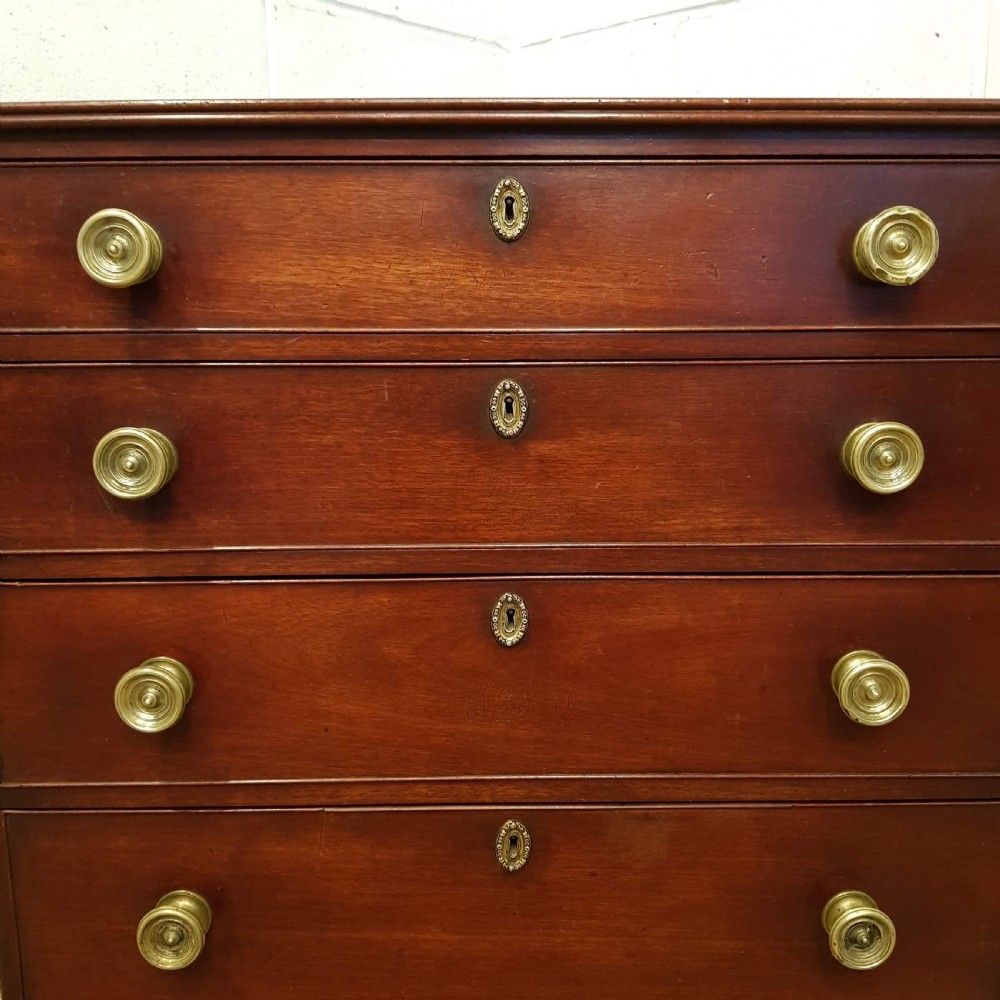 ANTIQUE REGENCY MAHOGANY CHEST OF DRAWERS C1820 View V