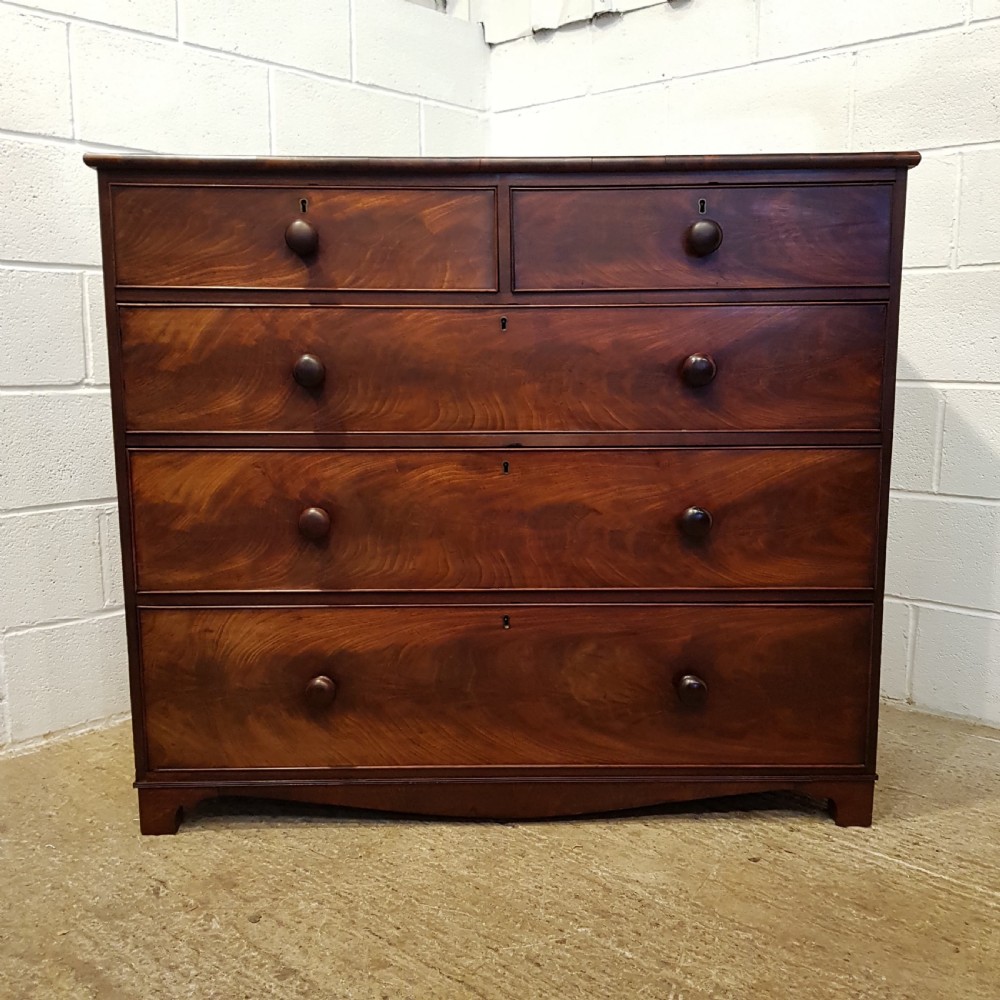 ANTIQUE REGENCY MAHOGANY CHEST OF DRAWERS C1820 View VI
