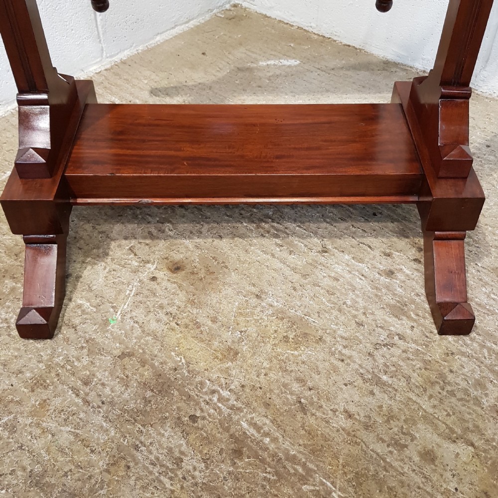 ANTIQUE WILLIAM 1V MAHOGANY CHEVAL MIRROR C1830 View VI