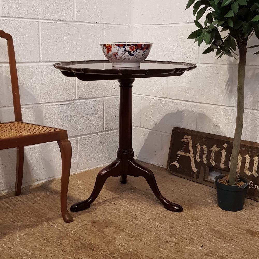ANTIQUE REGENCY MAHOGANY TILT TOP TRIPOD TABLE C1820 View VI
