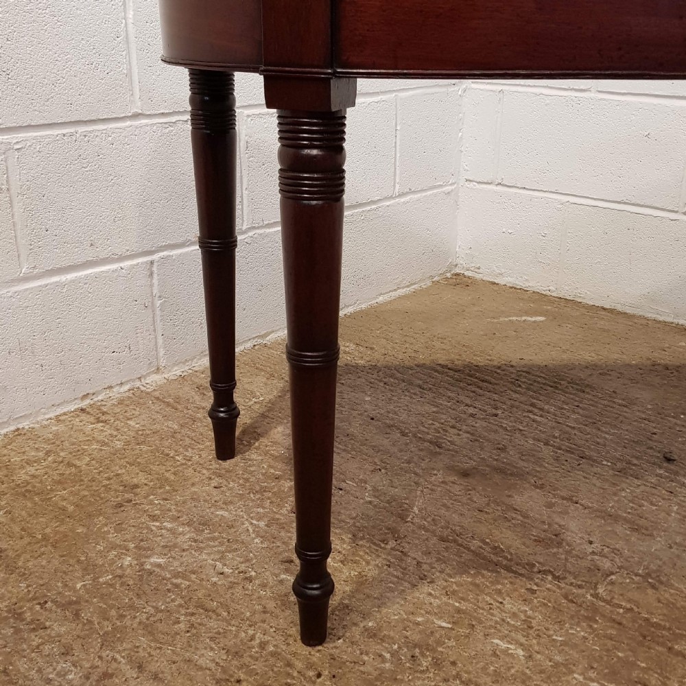 ANTIQUE REGENCY MAHOGANY ‘ D ‘ END SIDE TABLE c1820 View VII