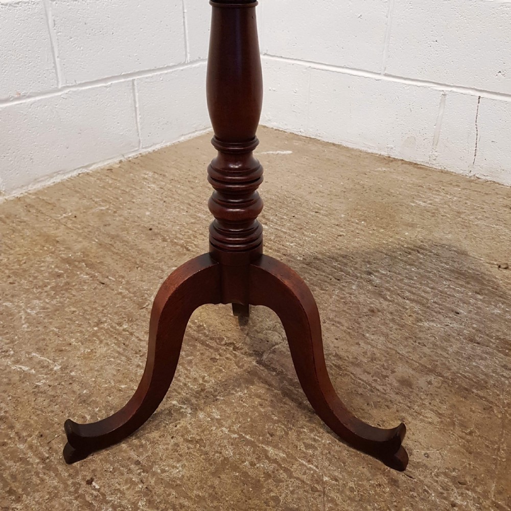 ANTIQUE REGENCY MAHOGANY TILT TOP OCCASIONAL TABLE C1820 View IV