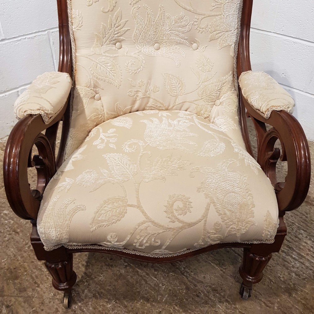 ANTIQUE WILLIAM 1V MAHOGANY ARMCHAIR C1830 View III