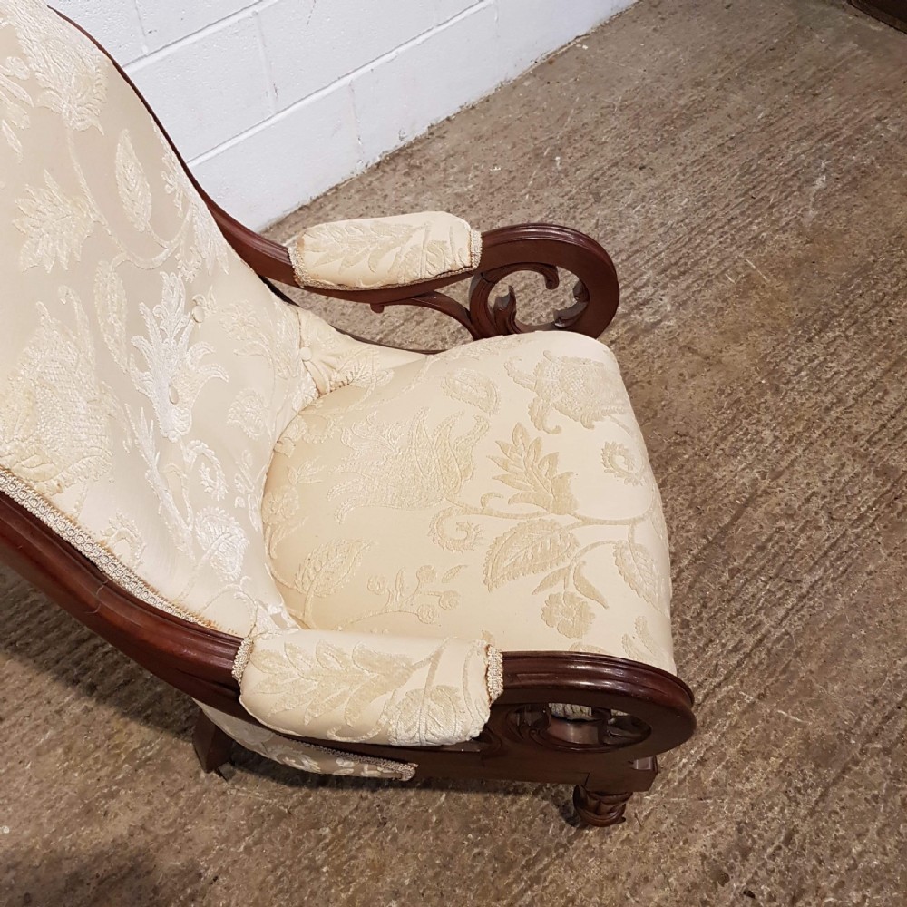 ANTIQUE WILLIAM 1V MAHOGANY ARMCHAIR C1830 View IX