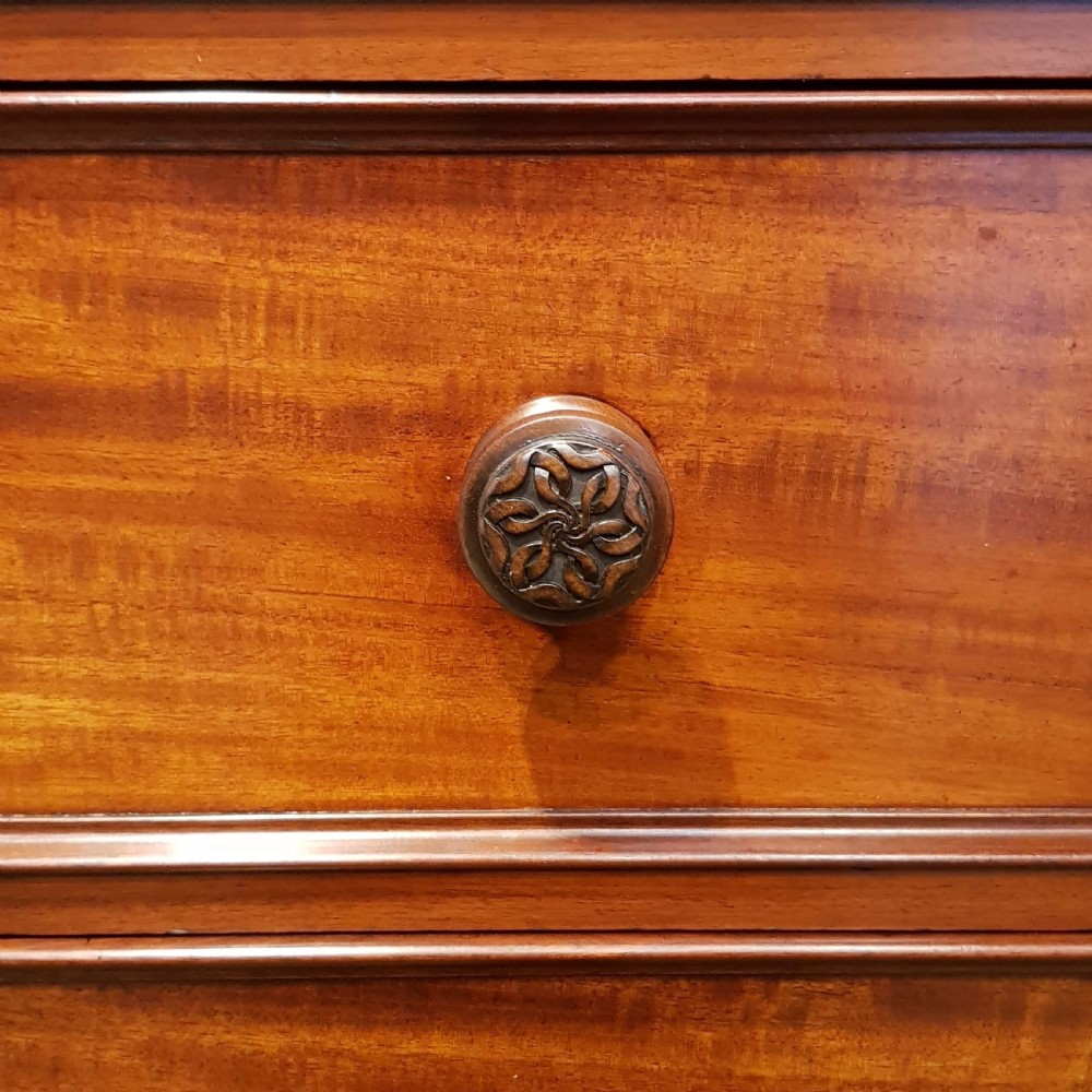 ANTIQUE VICTORIAN. AHOGANY CHEST OF DRAWERS C1880 View IV
