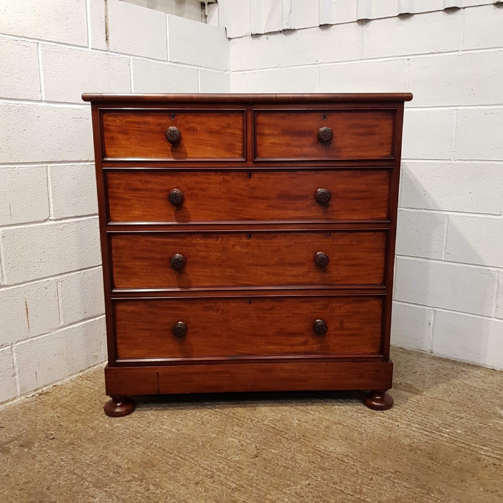 ANTIQUE VICTORIAN. AHOGANY CHEST OF DRAWERS C1880 View VII