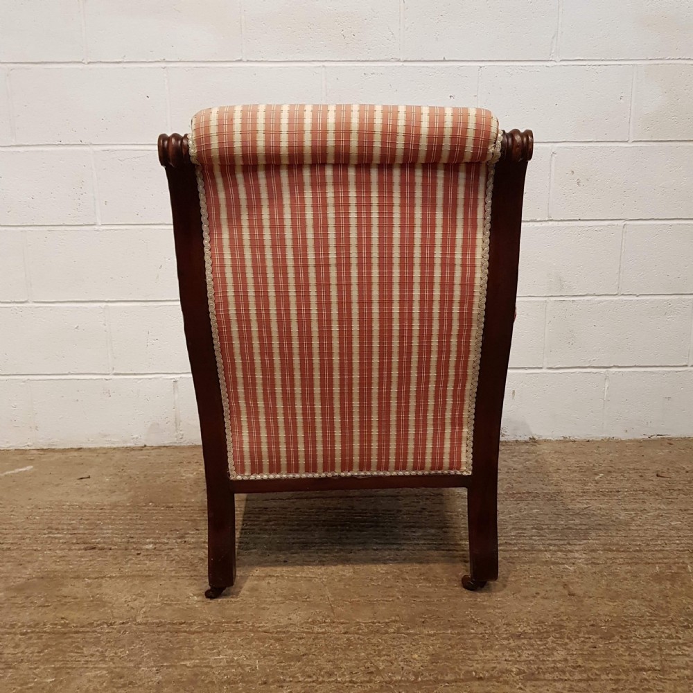 ANTIQUE VICTORIAN MAHOGANY SHOW FRAME ARMCHAIR C1880 View IV