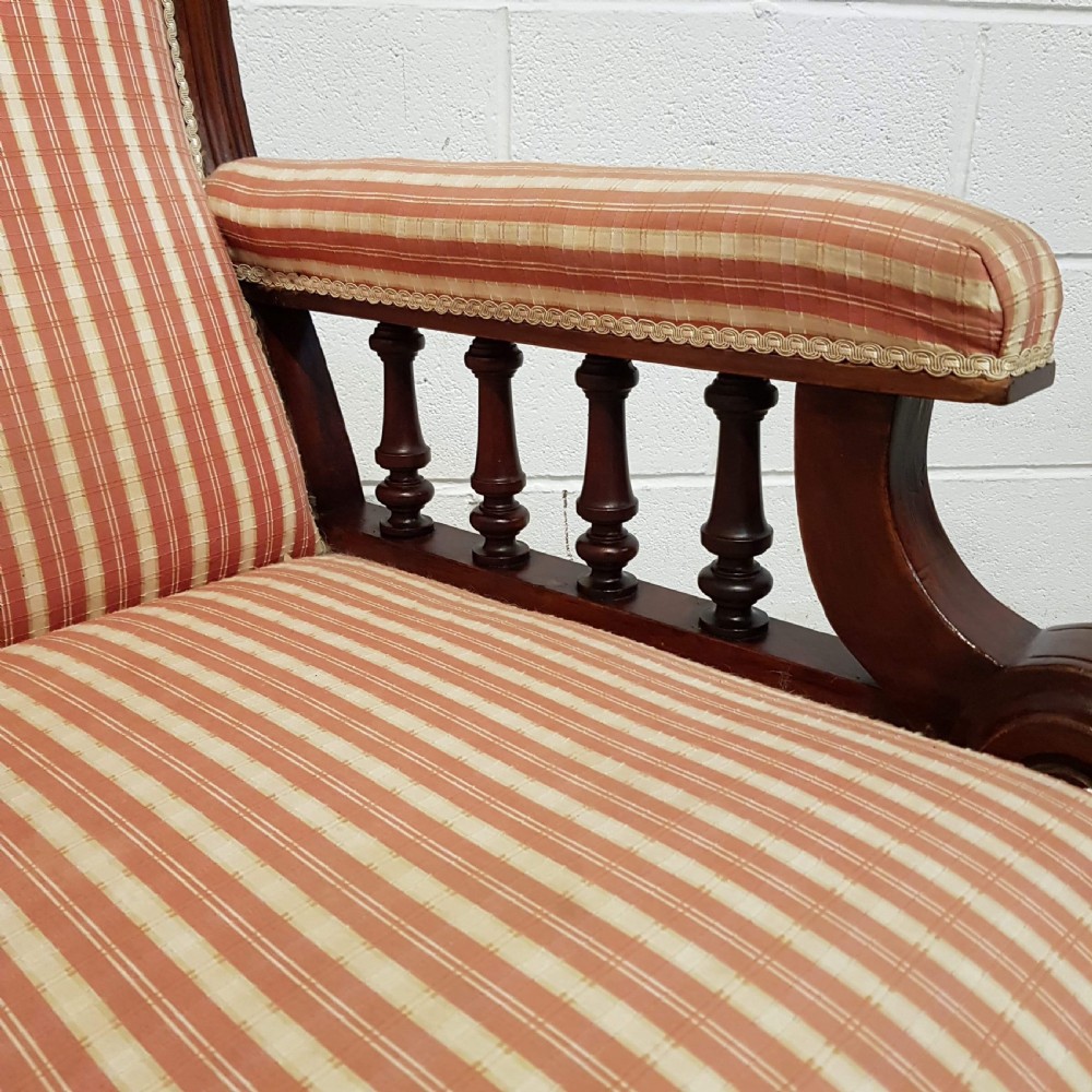 ANTIQUE VICTORIAN MAHOGANY SHOW FRAME ARMCHAIR C1880 View V