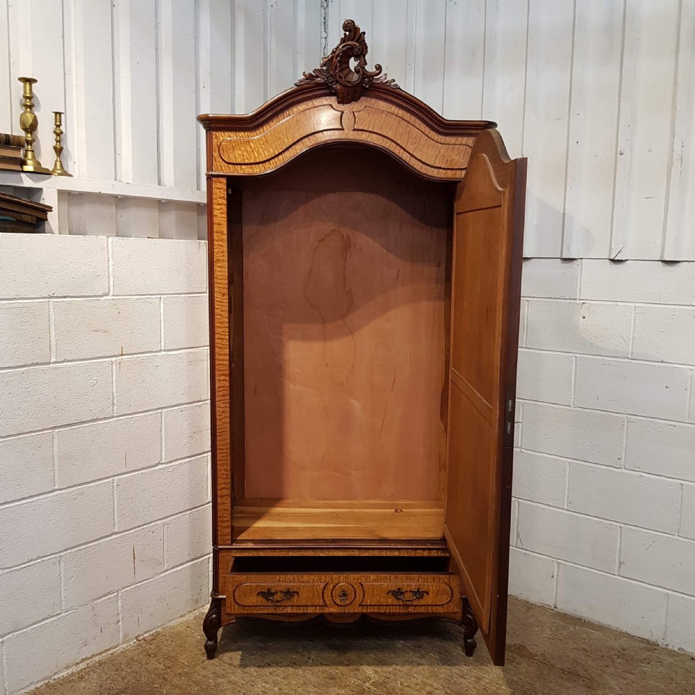 SUPERB ANTIQUE 19TH CENTURY MAPLE & MAHOGANY FRENCH ARMOIRE C1880 View VII