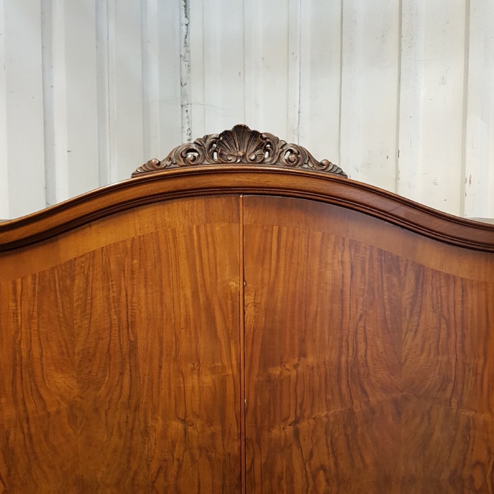 ANTIQUE WALNUT DOUBLE WARDROBE C1920 View VI