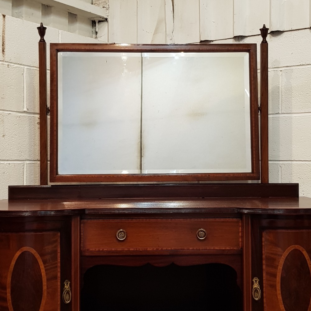 ANTIQUE EDWARDIAN SHERATON MAHOGANY DRESSING TABLE C1900 View III