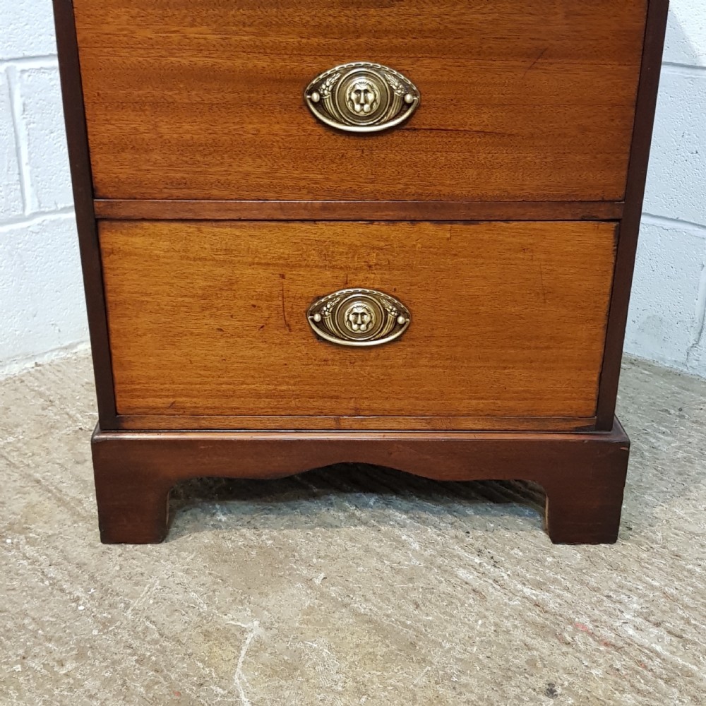 ANTIQUE REGENCY MAHOGANY DWARF NARROW CHEST OF DRAWERS C1820 View III