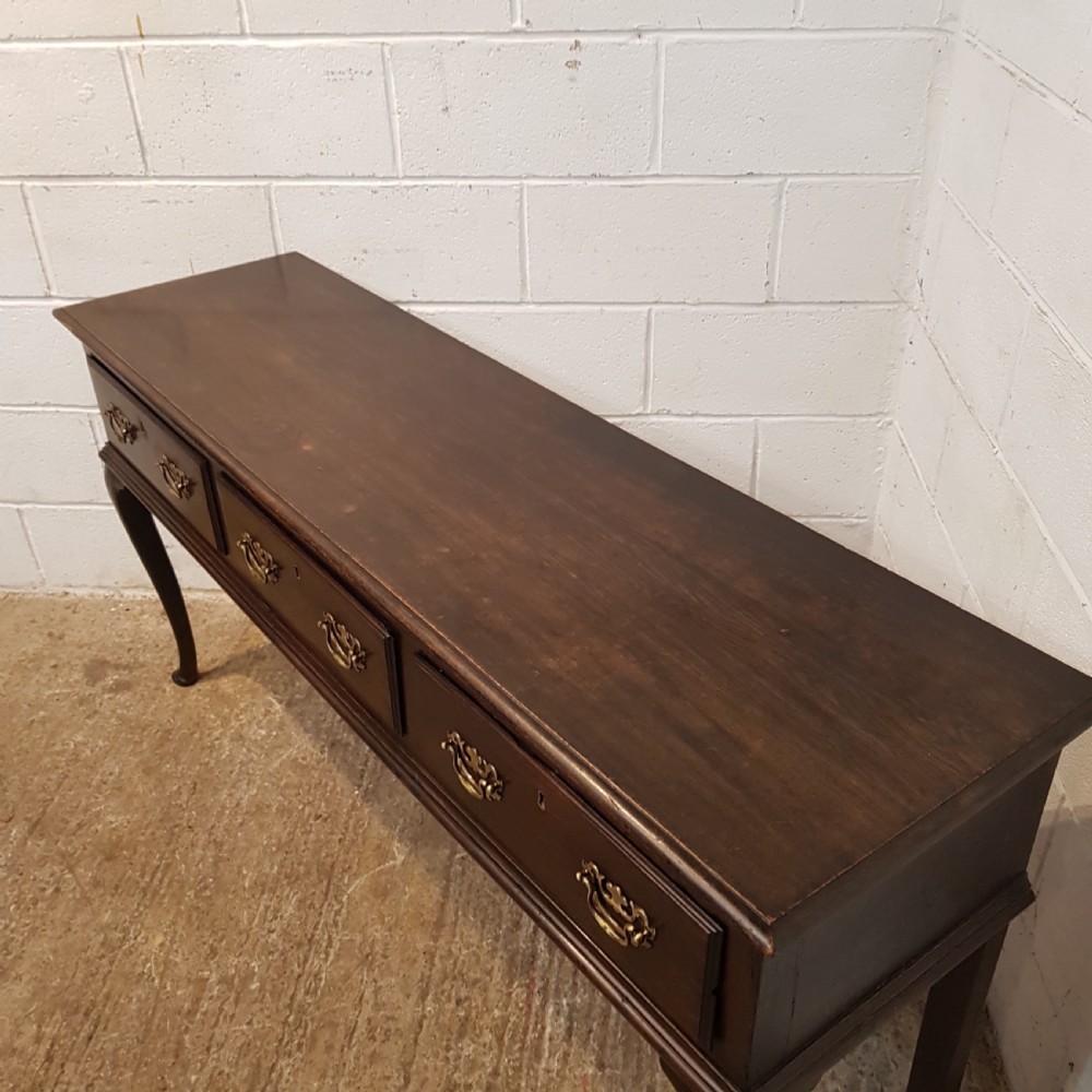 ANTIQUE 18TH CENTURY GEORGIAN PERIOD OAK DRESSER BASE C1780 View IV