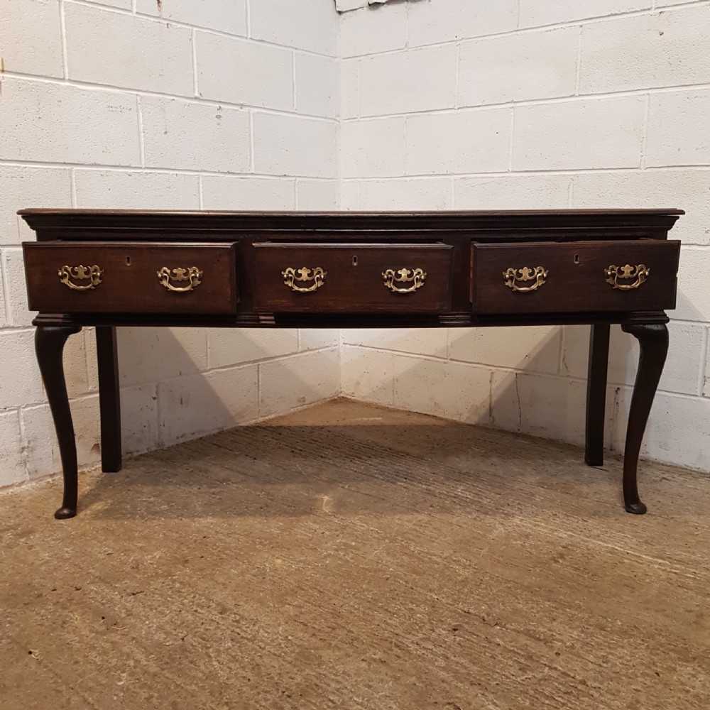 ANTIQUE 18TH CENTURY GEORGIAN PERIOD OAK DRESSER BASE C1780 View VI