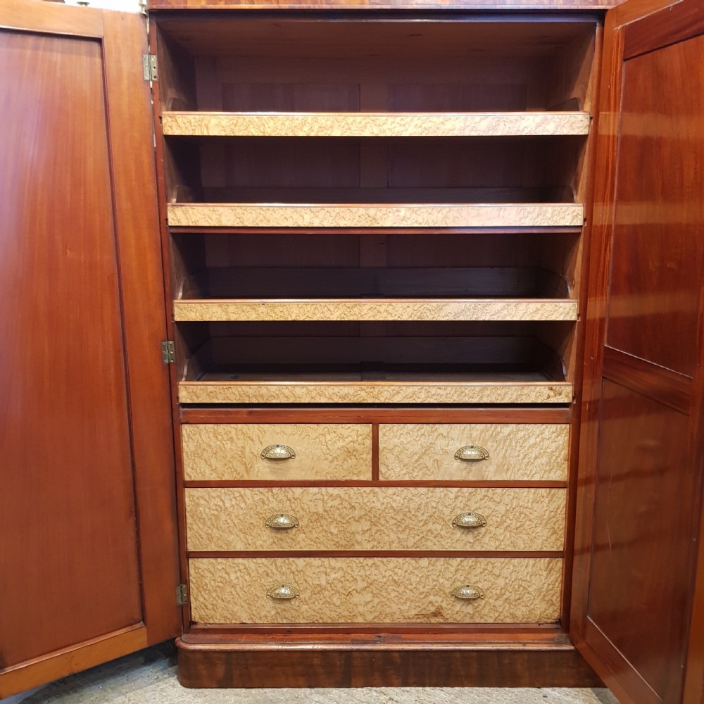 ANTIQUE VICTORISN MAHOGANY COMPACTUM WARDROBE C1880 View VI