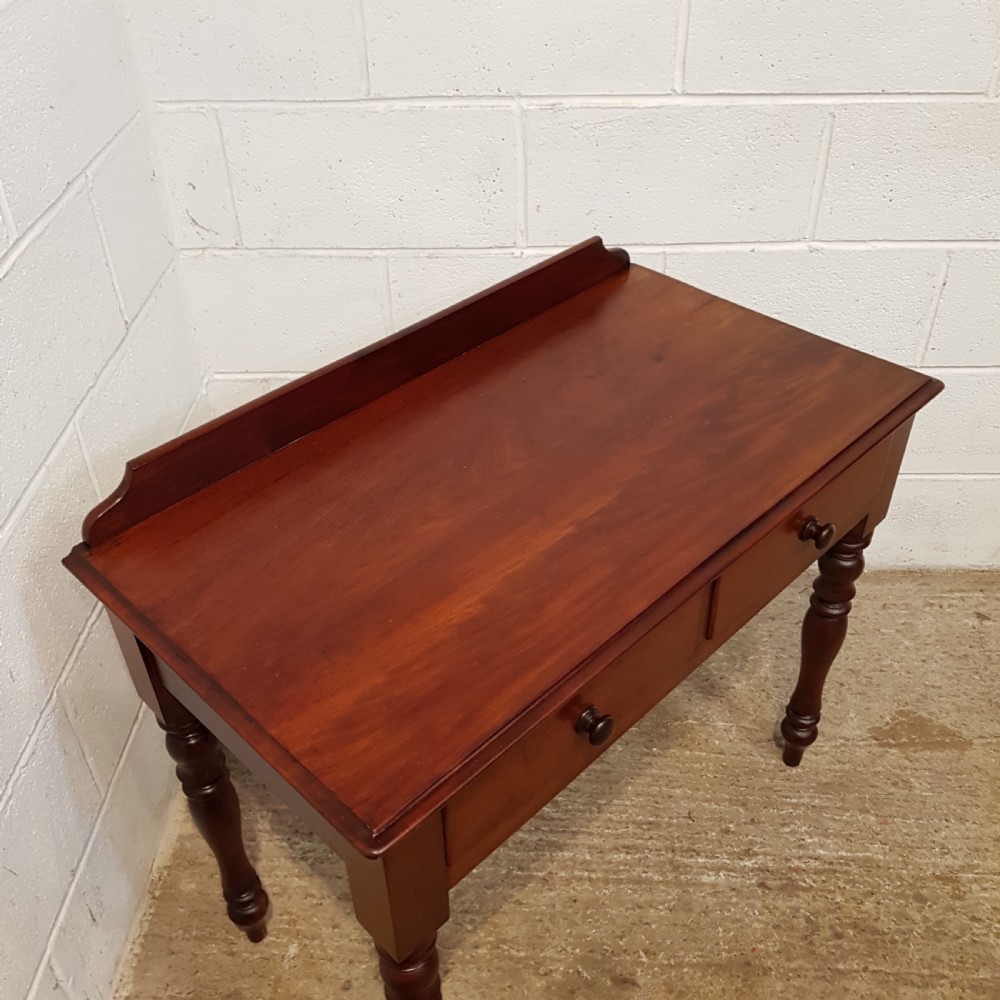 ANTIQUE VICTORIAN MAHOGANY SIDE TABLE C1880 View V