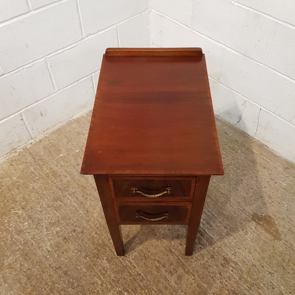 ANTIQUE PAIR LATE VICTORIAN MAHOGANY BEDSIDE CHESTS C1890 View III