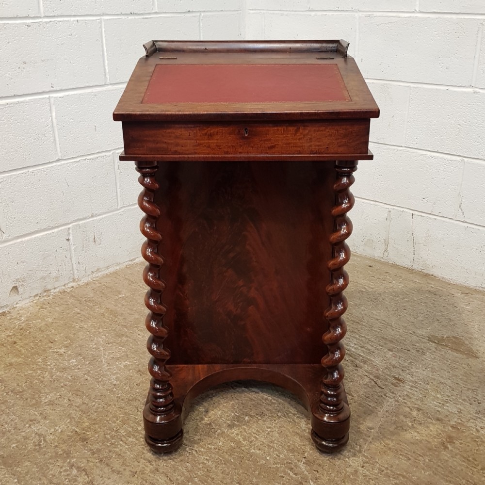 ANTIQUE VICTORIAN MAHOGANY DAVENPORT DESK C1880 View II