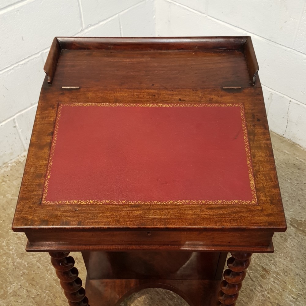 ANTIQUE VICTORIAN MAHOGANY DAVENPORT DESK C1880 View V