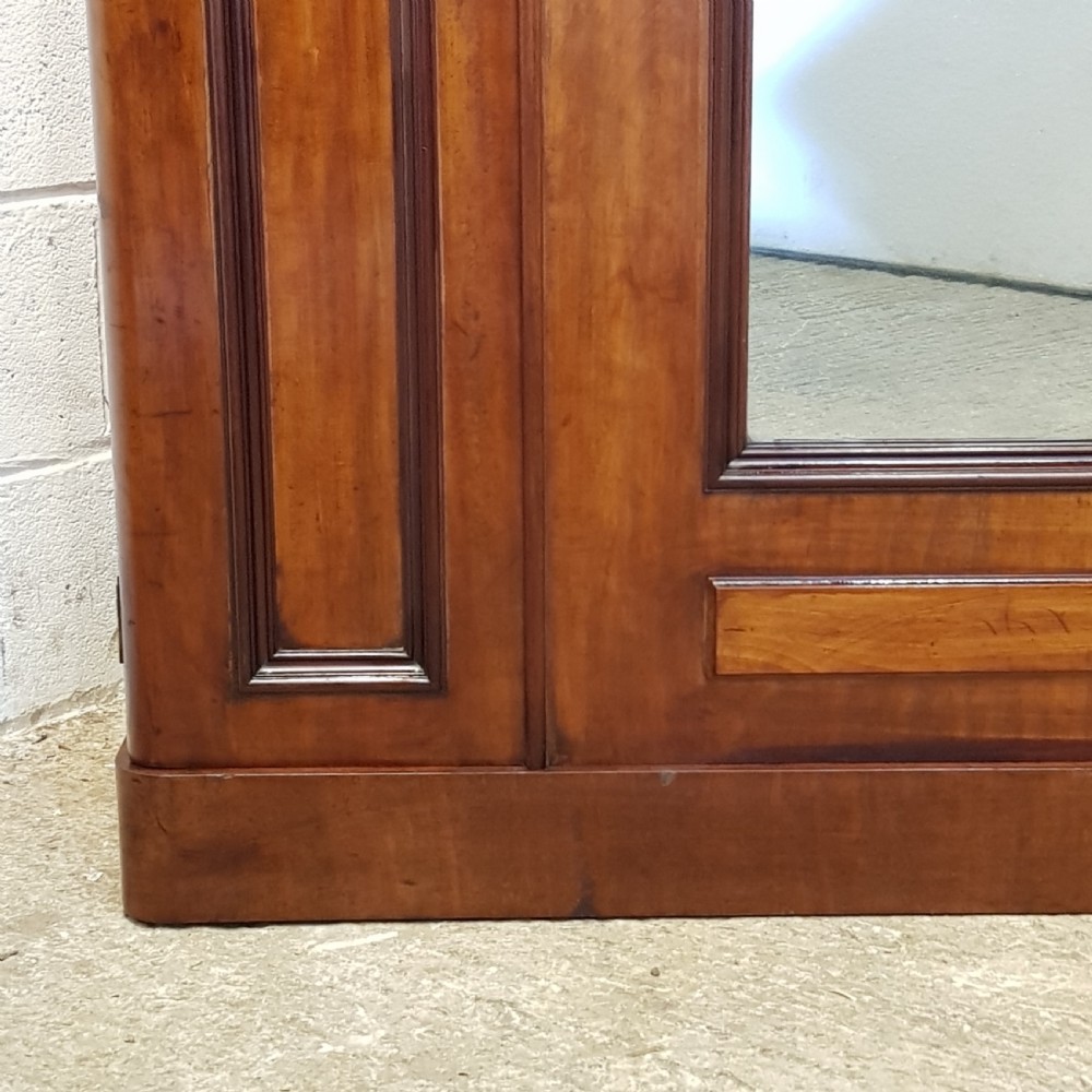 ANTIQUE VICTORIAN MAHOGANY DOUBLE WARDROBE COMPACTUM C1880 View IV