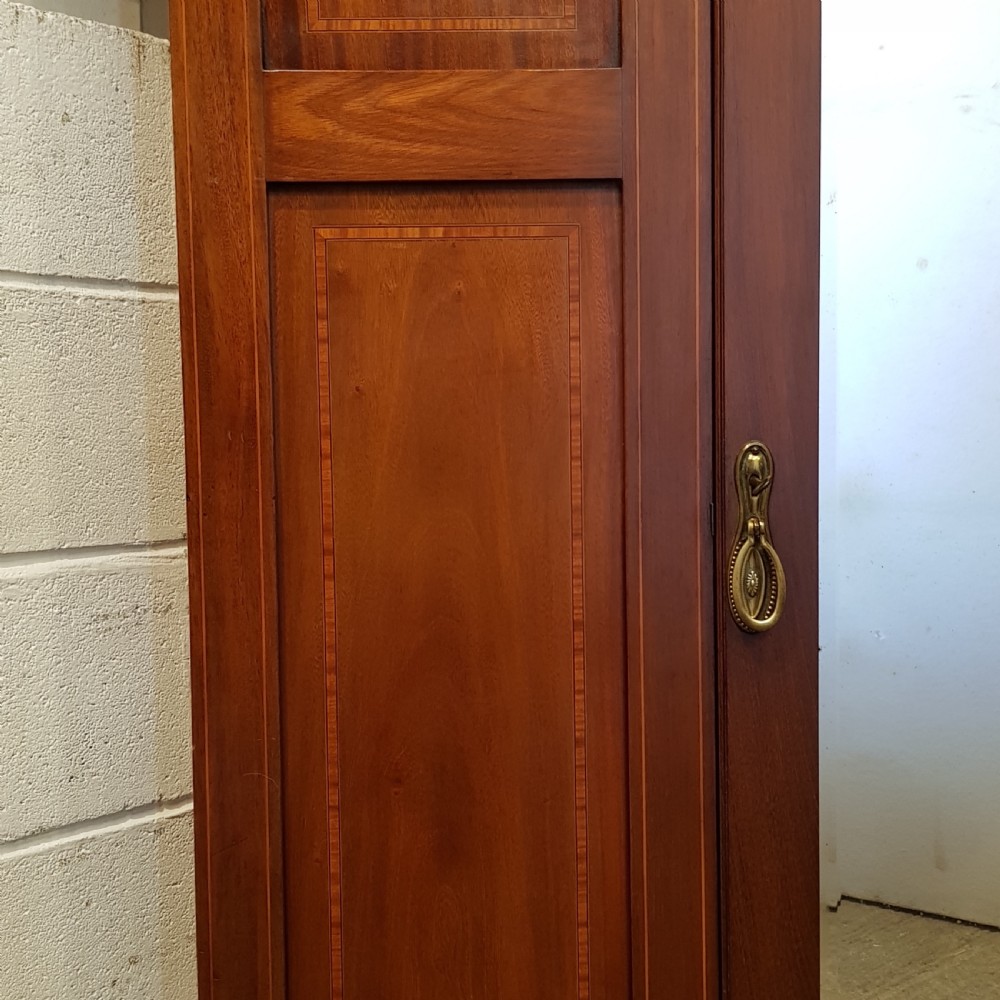 ANTIQUE EDWARDIAN MAHOGANY IN,AID WARDROBE C1900 View VII