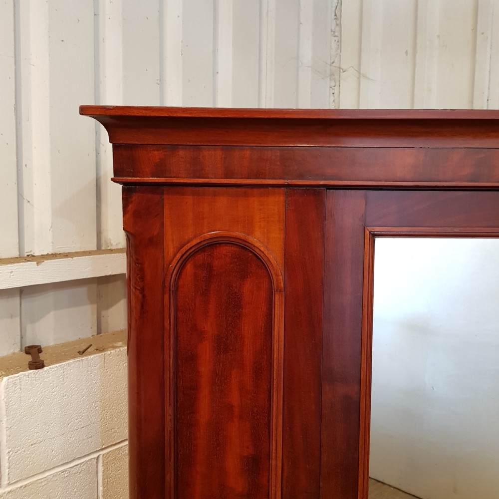 ANTIQUE VICTORIAN MAHOGANY WARDROBE C1880 View III