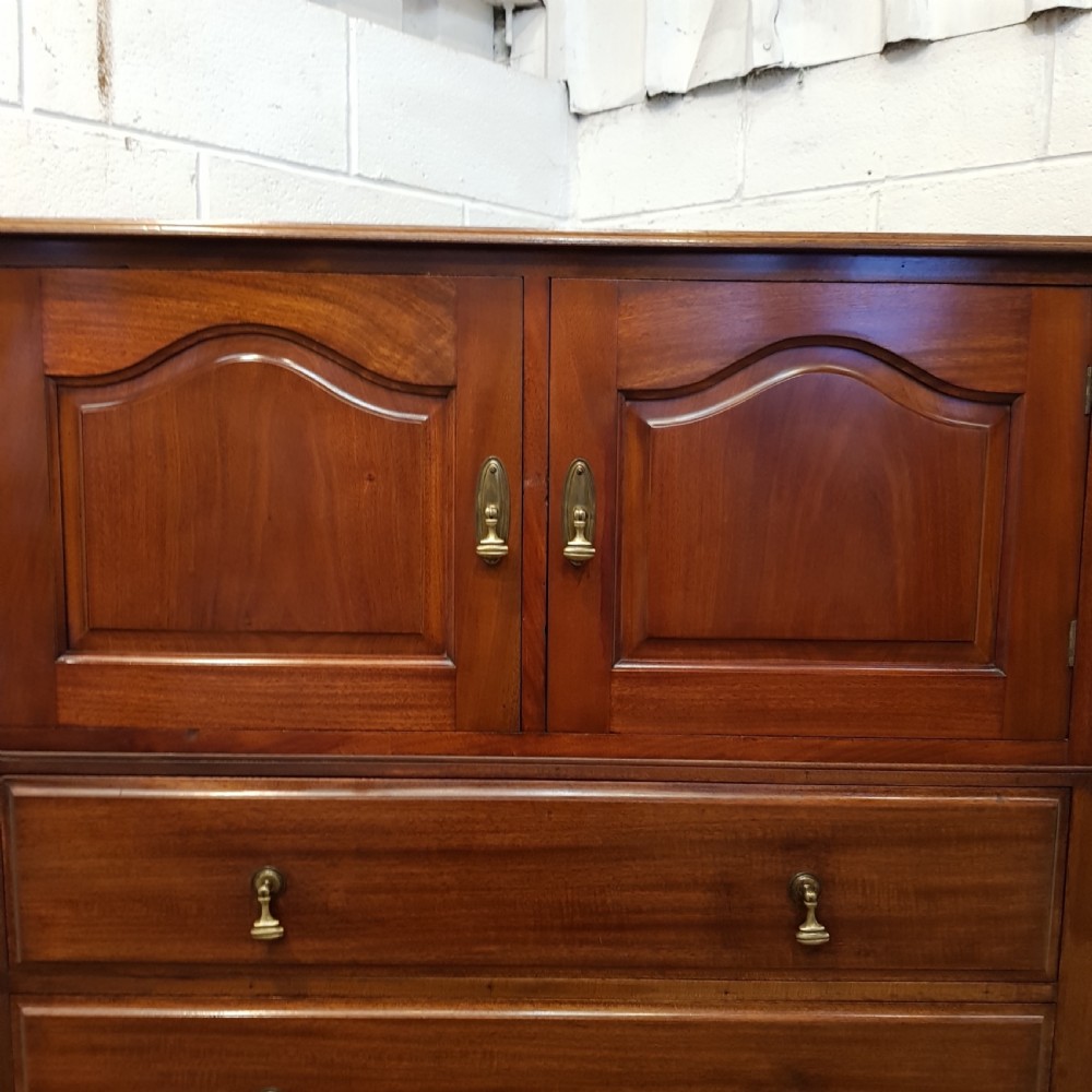 ANTIQUE EDWARDIAN MAHOGANY TALLBOY CHEST OF DRAWERS C1900 View V
