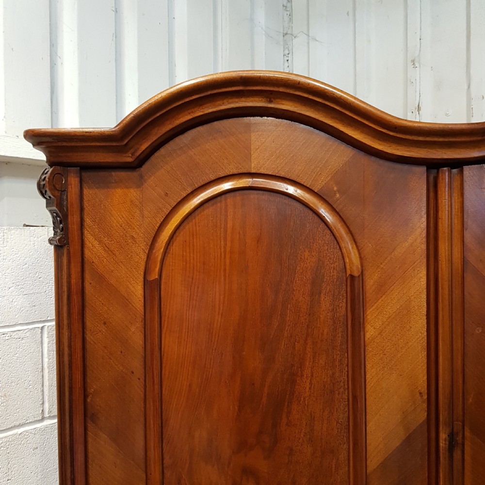 ANTIQUE 19TH CENTURY BIEDERMEIER MAHOGANY  DOUBLE WARDROBE C1850 View V