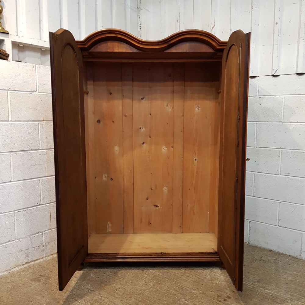 ANTIQUE 19TH CENTURY BIEDERMEIER MAHOGANY  DOUBLE WARDROBE C1850 View VI