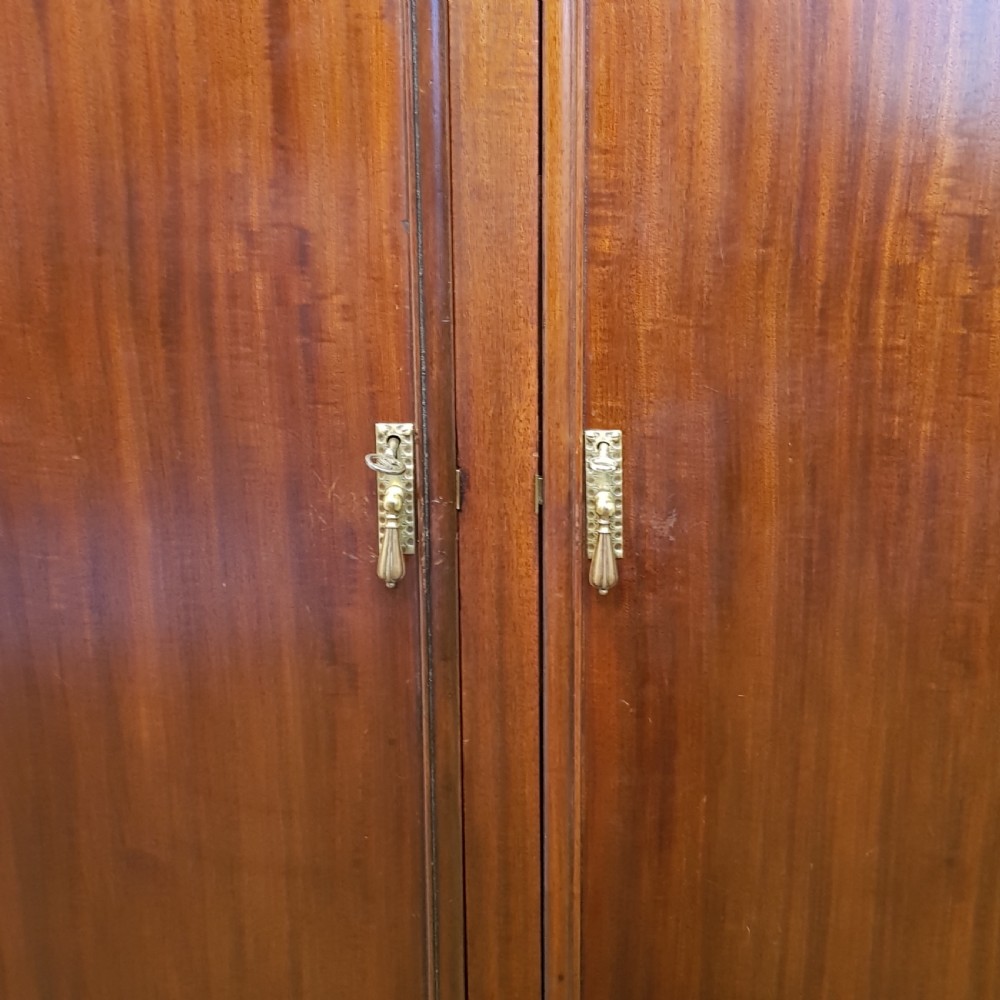 ANTIQUE MAHOGANY GENTS FITTED WARDROBE COMPACTUM C1920 View IV