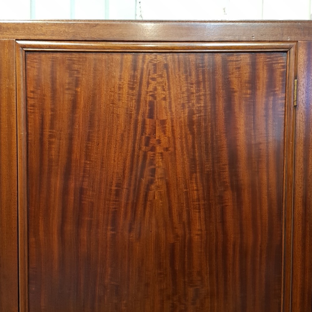 ANTIQUE MAHOGANY GENTS FITTED WARDROBE COMPACTUM C1920 View V