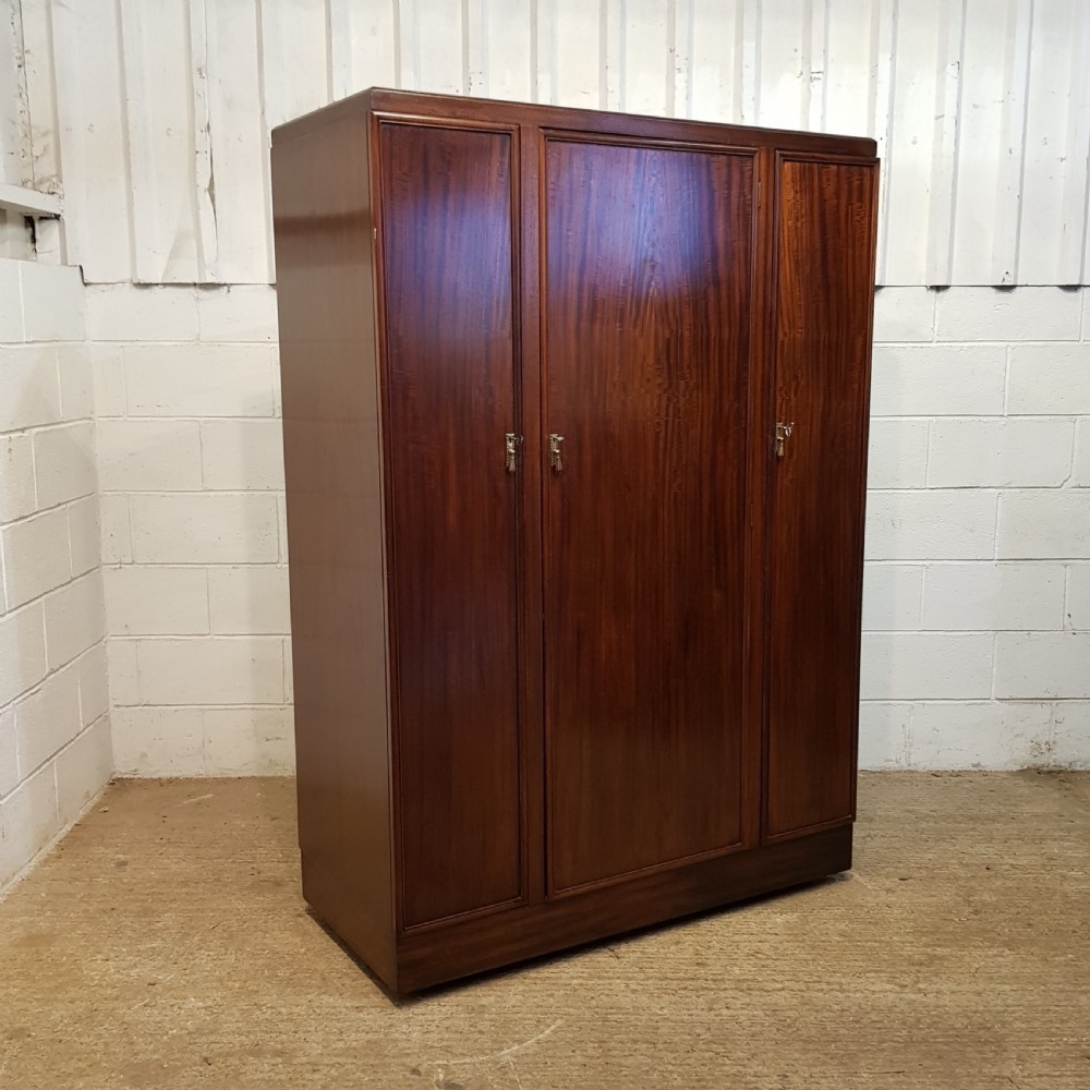 ANTIQUE MAHOGANY GENTS FITTED WARDROBE COMPACTUM C1920 View VII