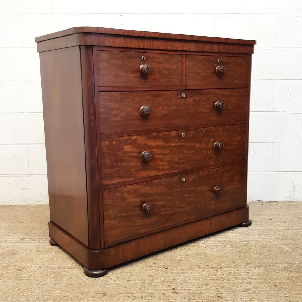 ANTIQUE VICTORIAN MAHOGANY CHEST OF DRAWERS C1880 View VII