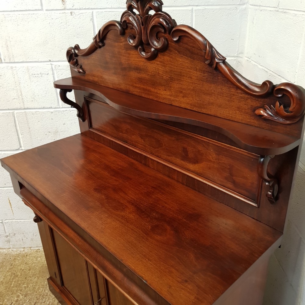ANTIQUE VICTORIAN SMALL MAHOGANY CHIFFONIER C1880 View V