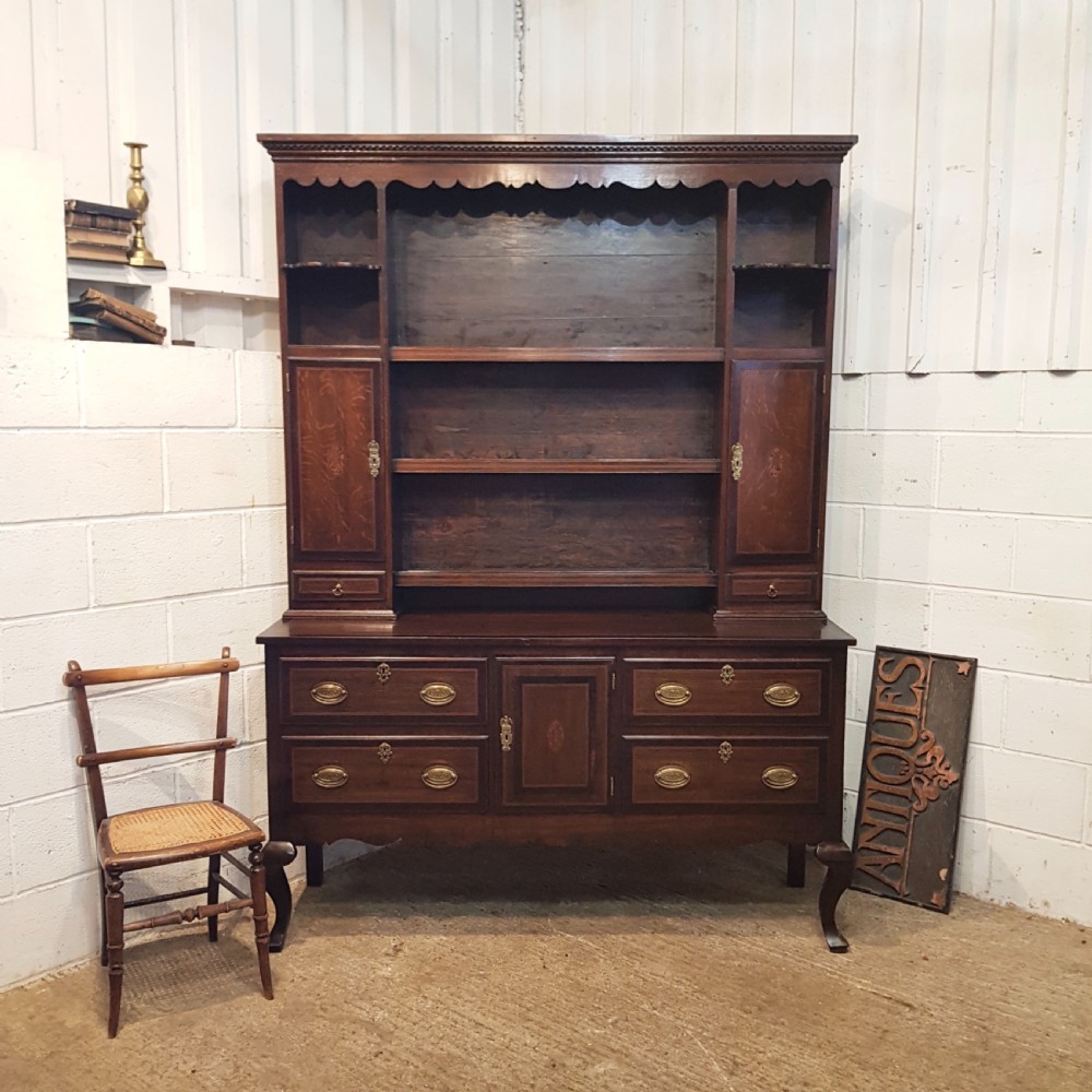 ANTIQUE 18TH CENTURY PERIOD COUNTRY OAK DRESSER C1780