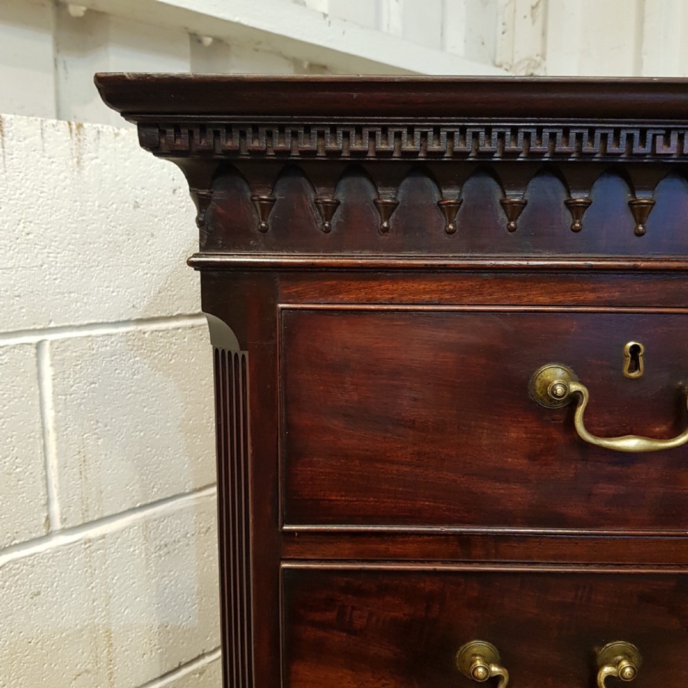 ANTIQUE 18TH CENTURY MAHOGANY CHEST ON CHEST C1780 View III