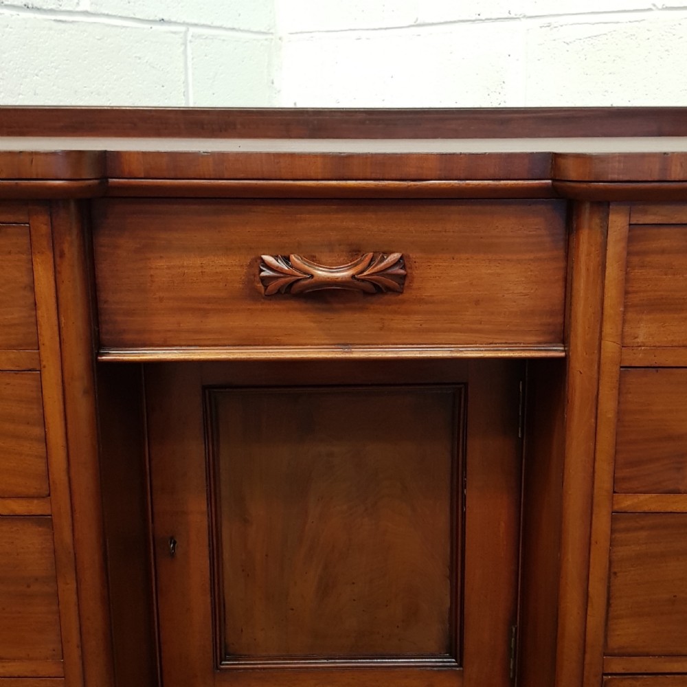 ANTIQUE VICTORIAN MAHOGANY DESK. C1880 View IV