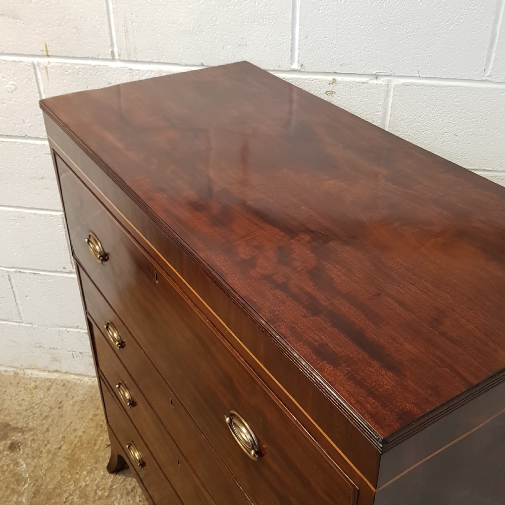 ANTIQUE REGENCY MAHOGANY SECRETAIRE CHEST OF DRAWERS C1820 View VI