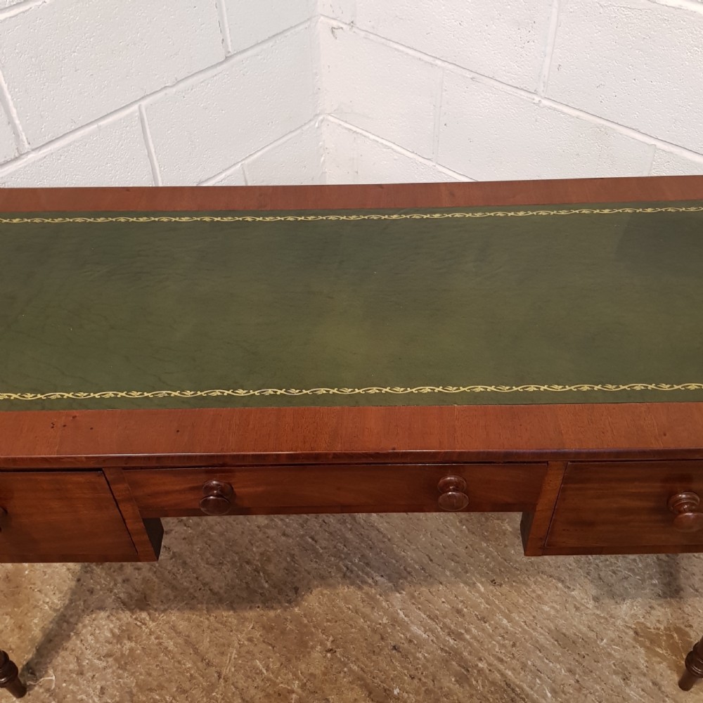 ANTIQUE EARLY VICTORIAN MAHOGANY WRITING TABLE C1840 View VI
