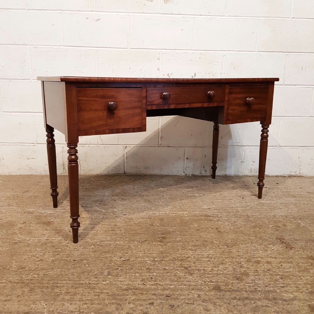 ANTIQUE EARLY VICTORIAN MAHOGANY WRITING TABLE C1840 View VII