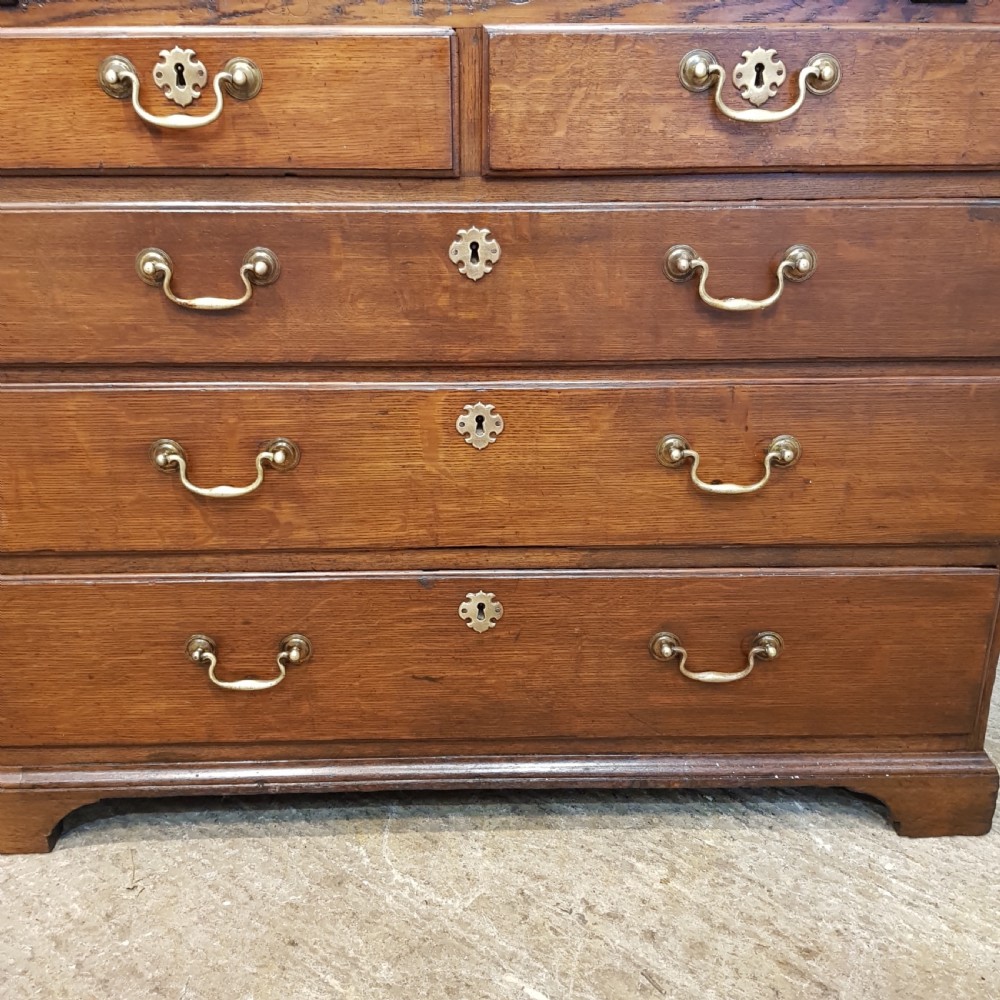 ANTIQUE 18TH CENTURY OAK BUREAU BOOKCASE C1780 View IV