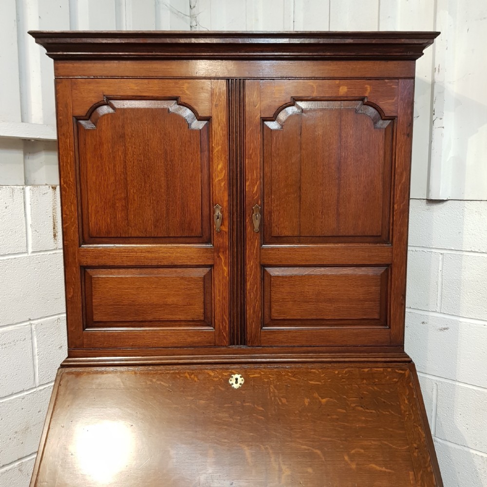 ANTIQUE 18TH CENTURY OAK BUREAU BOOKCASE C1780 View VII