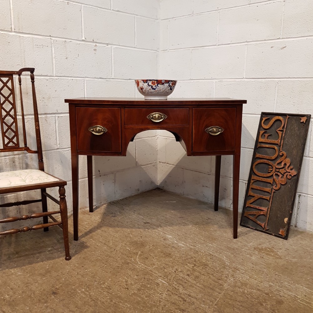 ANTIQUE SMALL REGENCY MAHOGANY SERVER SIDEBOARD C1820