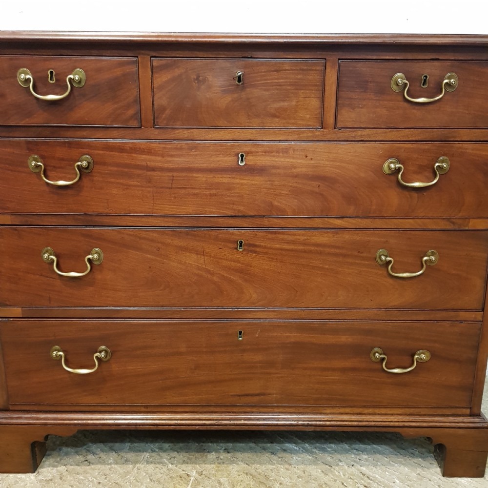 ANTIQUE REGENCY MAHOGANY CHEST OF DRAWERS C1820 View II