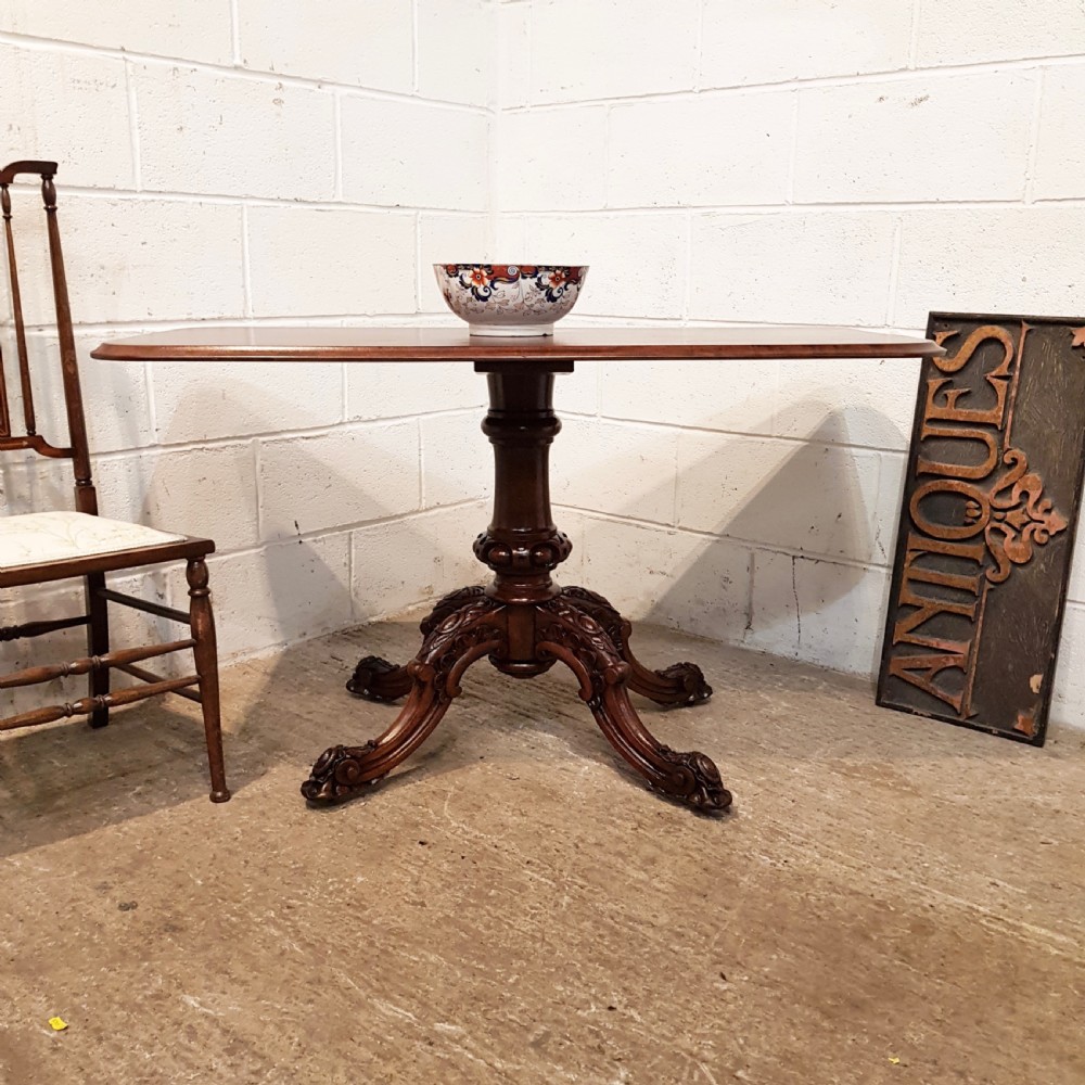 ANTIQUE VICTORIAN MAHOGANY SIDE SOFA TABLE C1870