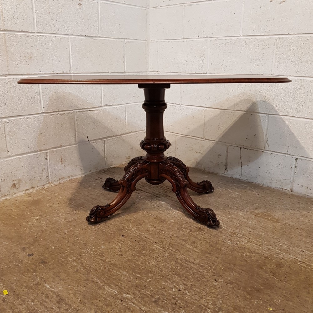 ANTIQUE VICTORIAN MAHOGANY SIDE SOFA TABLE C1870 View II