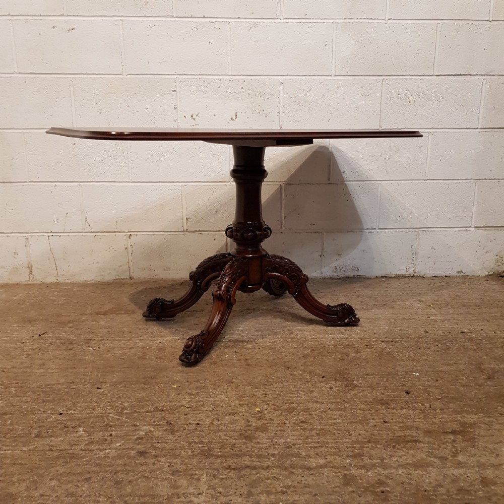 ANTIQUE VICTORIAN MAHOGANY SIDE SOFA TABLE C1870 View III